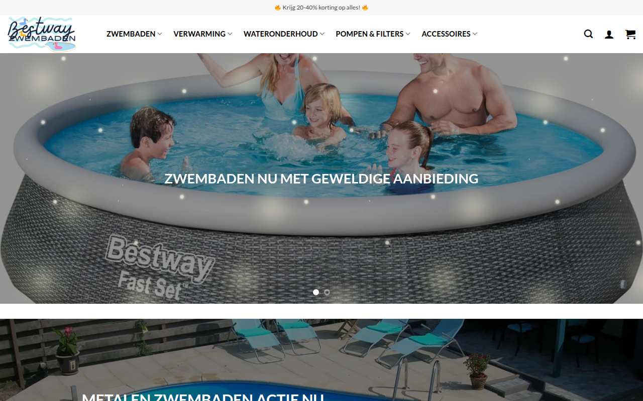 Screenshot van zwembadenwinkels.com
