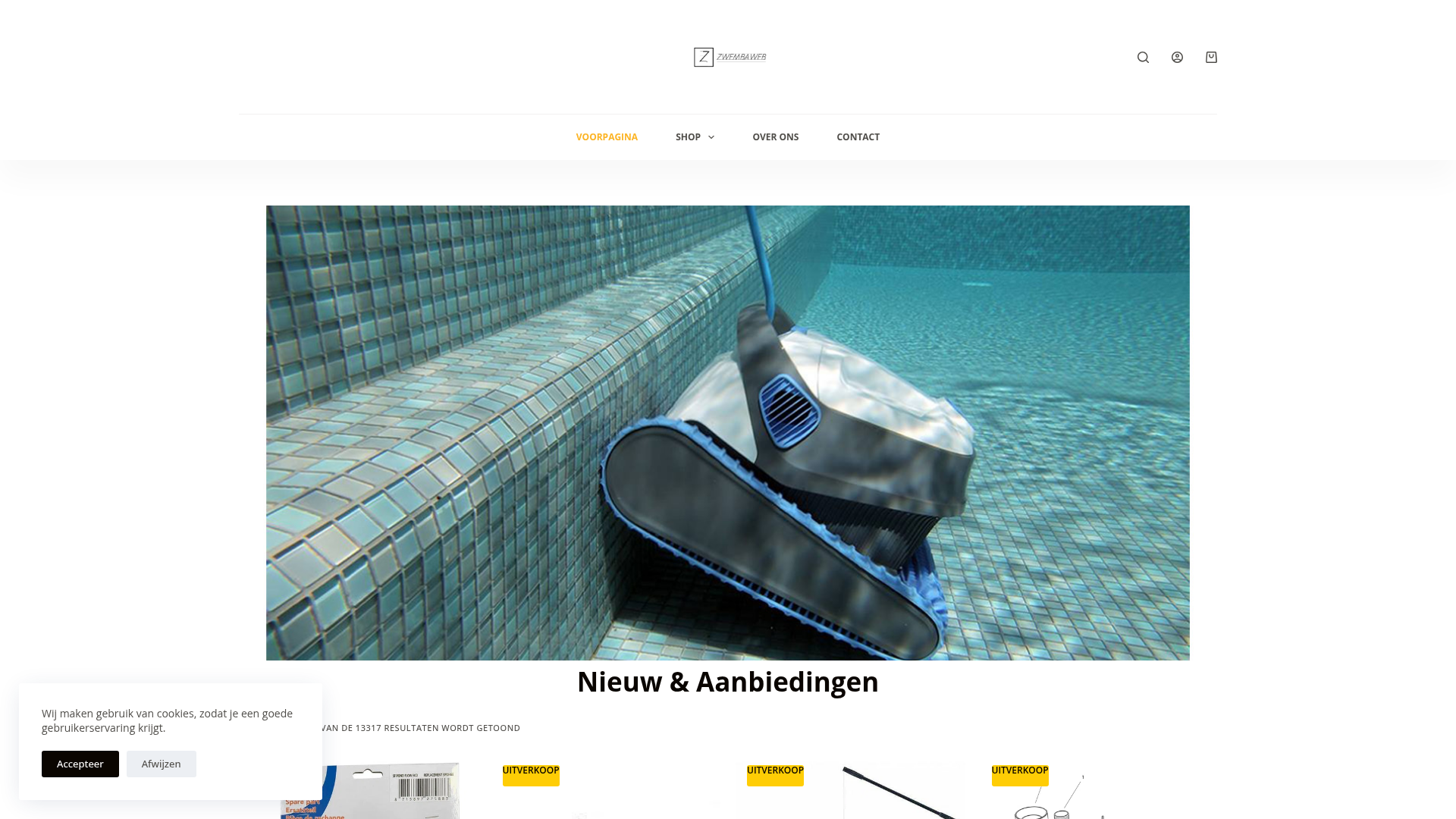Screenshot van zwembaweb.com