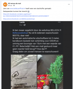 Melding van bellezaofficial.nl op "Ali vs de rest"