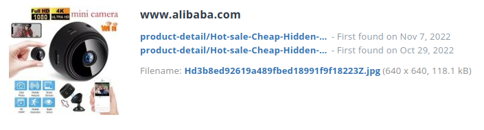 Identiek product ook op Chinese webshop(s)