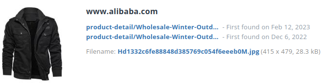 Identieke product alibaba.com