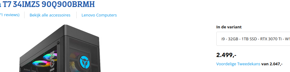 zelfde computer bij NL discounter