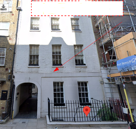 Engels pand met honderden (duizenden?) brievenbus firma's