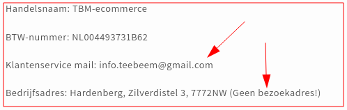 Kenmerken misbruik KvK gegevens.