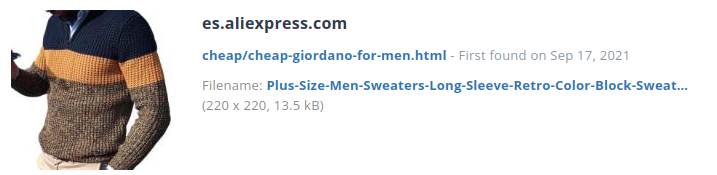 Identieke artikelen ook bij alibaba.com