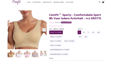 Voorbeeld product zoals aangeboden op webshop