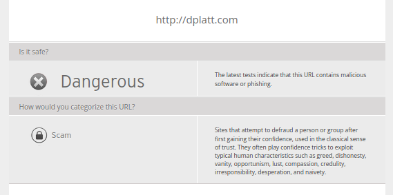 Waarschuwing oplichting / mallware (bron: TrendMicro)