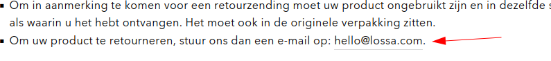 LET OP .com is een ander domein dan .nl