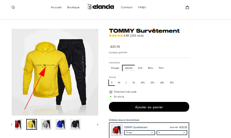 Voorbeeld aangeboden merkartikel.