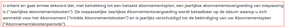 Grote kans op afsluiten koop- abbonnement!