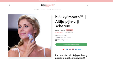 Aanbieding zoals op webshop getoond.