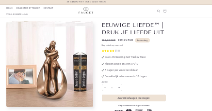 Voorbeeld van aanbieding op webshop.