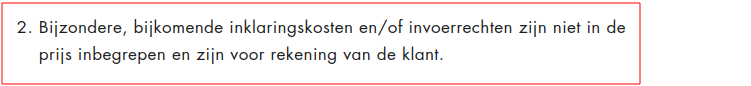U krijgt te maken met import van buiten EU.