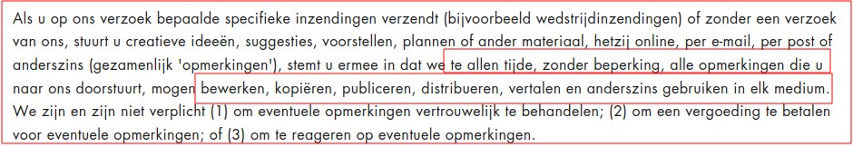 Ze mogen echt alles met uw mails- en of reviews!