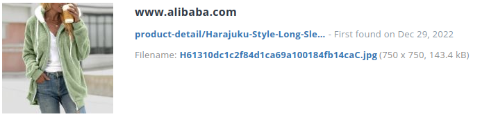 Identiek product bij alibaba.com (China)