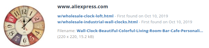Identieke aanbieding alibaba.com (China)