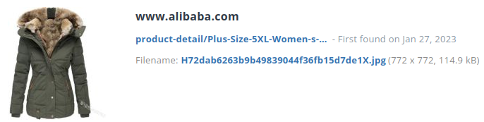 Identiek product ook bij alibaba.com (China)
