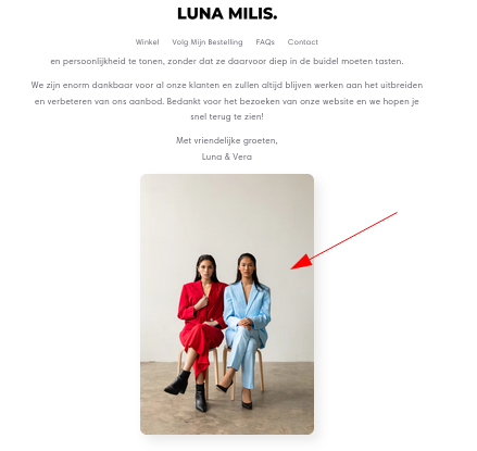 De trotse eigenaressen Vera en Luna.