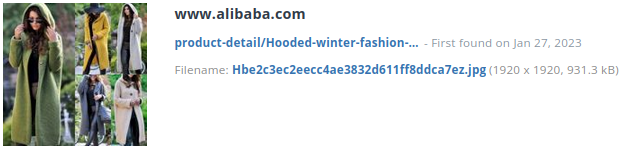 Voorbeeld identiek product bij grote Chinese keten(s)