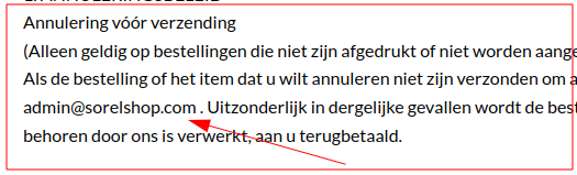 Verwijzing naar "geparkeerd" domein.