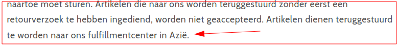 Je moet er om zoeken maar daar is het dan.