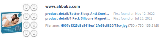 Identieke aanbieding alibaba.com (China)