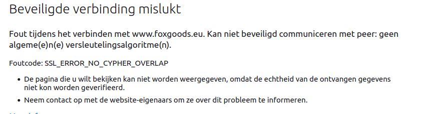 Dit ziet u als u naar de Track&Trace pagina gaat!