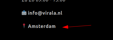 Webshop zit dus NIET in Amsterdam!