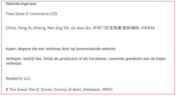 Webshop eigenaar en leverancier.