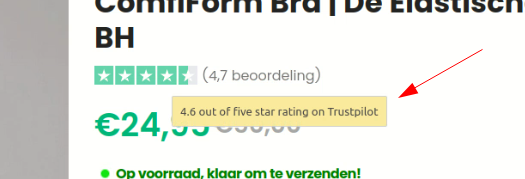 FAKE Trustpilot claim (NUL gevonden)!