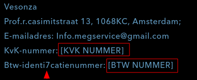 Belangrijke informatie weggelaten!
