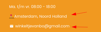 NIET in Amsterdam en Gmail adres!