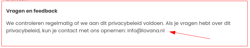 Verwijzing naar lovina.nl (niet leveren)