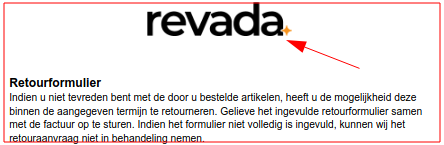 Maar... retoursformulier van een andere webshop!