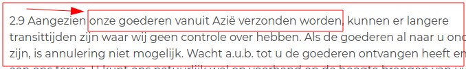 Maar bij nader inzien toch vanuit Azië?