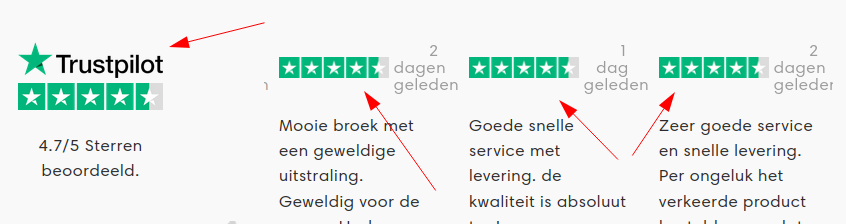 Fake Trustpilot claims.