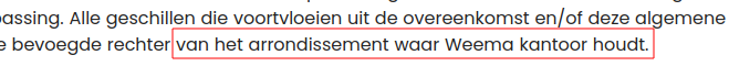De webshop vermeld nergens waar ze "kantoor houden"!
