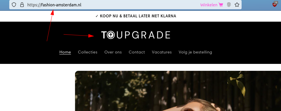 U wordt direct foorgelinkt! OPPASSEN