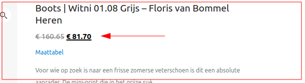 Aanbieding op deze webshop.