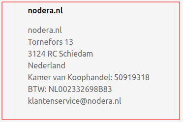 Ziet u deze gegevens? Graag aan ons melden en mijden!