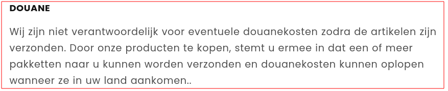 Import van buiten de EU (grote kans Azie)