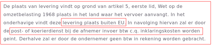 Levering van buiten de EU