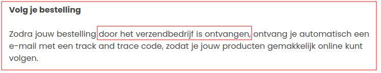 Leuk bedacht maar blijft dropshipping!
