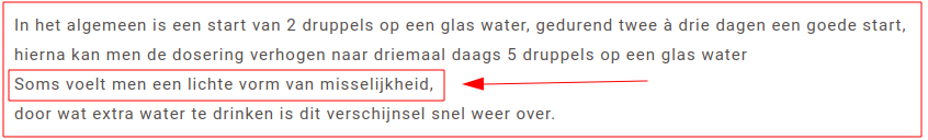 Dit is een bekend symptoom van vergiftiging.