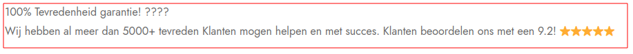 Nergens te verifieren maar NIET op Trustpilot!