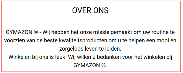 De malafide webshop gymazon.de