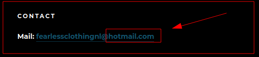 PAS OP! Hotmail adres!