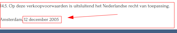 Die zijn wel erg over de datum.
