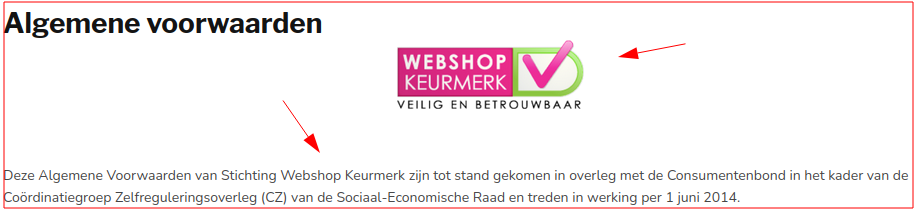 Logo en verwijzingen maar lijkt niet aangesloten!