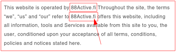 Dus algemene voorwaarden niet van toepassing op DEZE webshop!